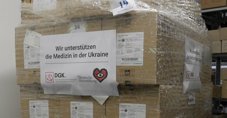 Herzstiftung und herzmedizinische Fachgesellschaften unterstützen Ukraine mit Soforthilfe
